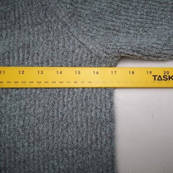 Ricki's Ladies Size Small V-neck Blue w/ Grey Tunic Length Sweater - Picture 8 of 10